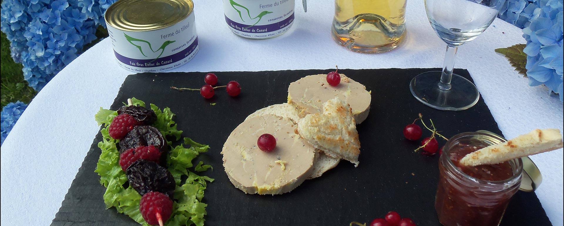 Assiette de foie gras de canard